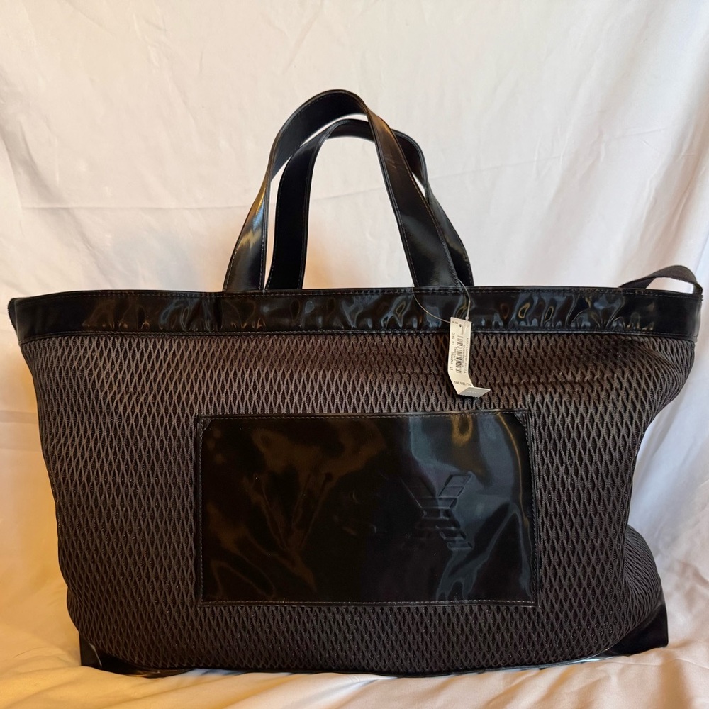 Victoria’s Secret VSX Black Mesh Tote Gym Bag Women’s Shoulder Bag